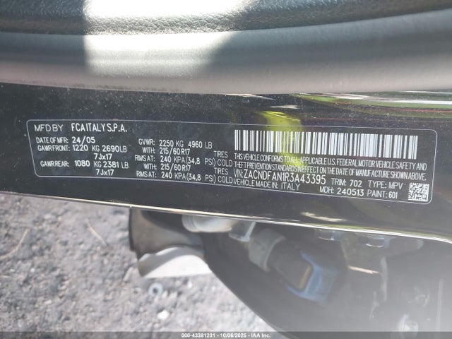 Продажа на аукционе авто 2024 Dodge Hornet Gt Awd, vin: ZACNDFAN1R3A43395, номер лота: 43381201