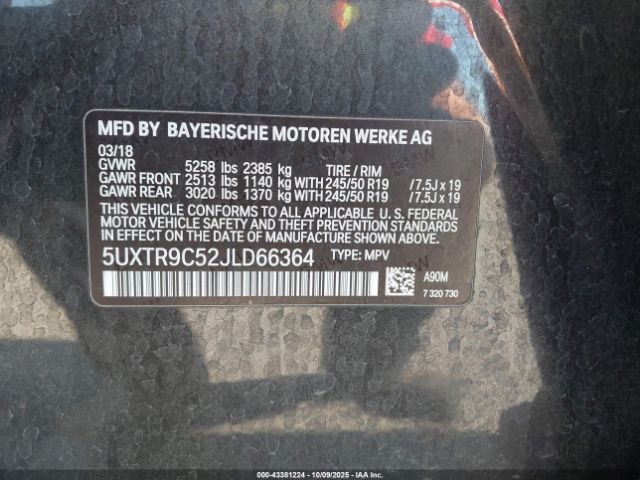 2018 BMW X3 5UXTR9C52JLD66364 Photo 8