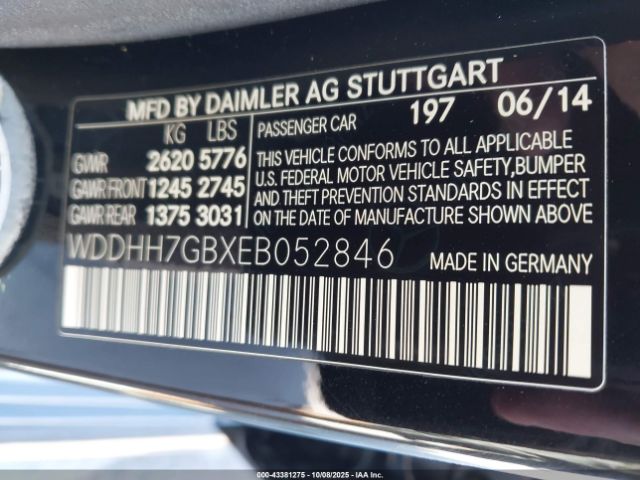 2014 MERCEDES-BENZ E 63 AMG WDDHH7GBXEB052846 Photo 8