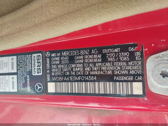 1991 MERCEDES-BENZ 300 WDBFA61E5MF014384 Photo 8