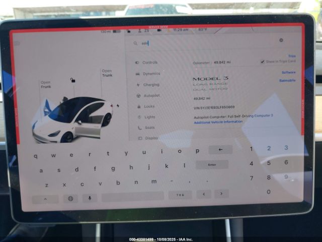 2020 TESLA MODEL 3 5YJ3E1EB3LF650669 Photo 6