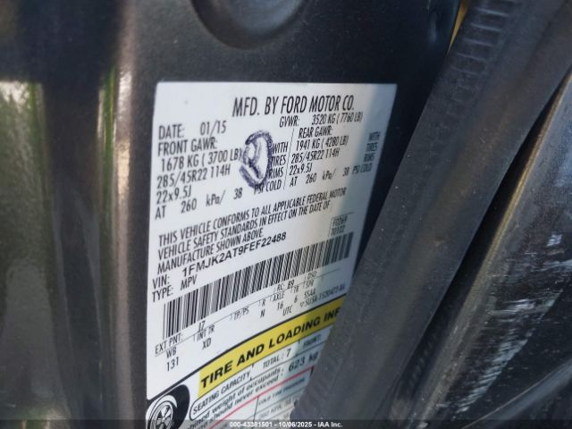 2015 FORD EXPEDITION EL 1FMJK2AT9FEF22488 Photo 8