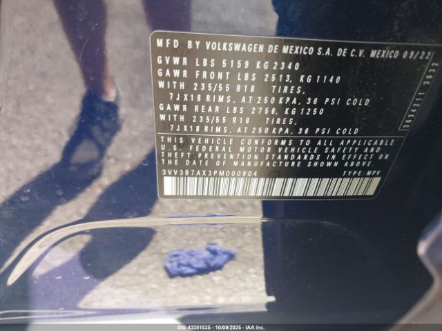 2023 VOLKSWAGEN TIGUAN 3VV3B7AX3PM000904 Photo 8