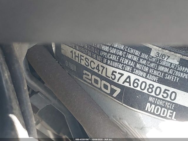 2007 HONDA GL1800 1HFSC47L57A608050 Photo 9