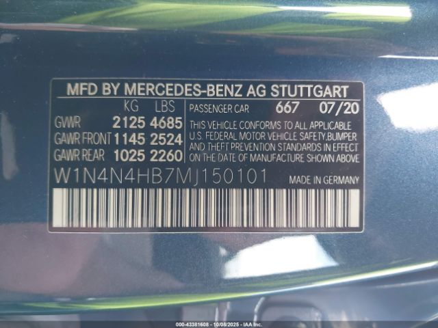 2021 MERCEDES-BENZ GLA 250 W1N4N4HB7MJ150101 Photo 8