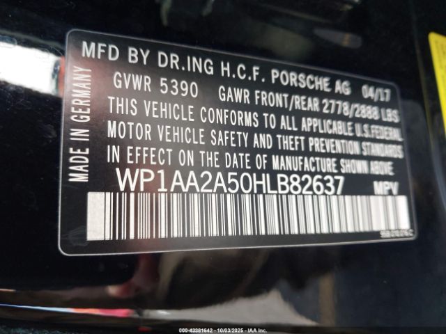 2017 PORSCHE MACAN WP1AA2A50HLB82637 Photo 8