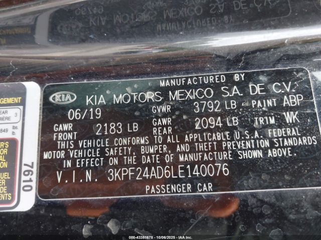 2020 KIA FORTE 3KPF24AD6LE140076 Photo 8