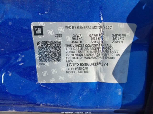 2018 CHEVROLET BOLT EV 1G1FX6S06J4115274 Photo 8