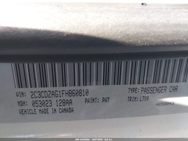 Dodge 2015 2015 2C3CDZAG1FH860810 Image 9