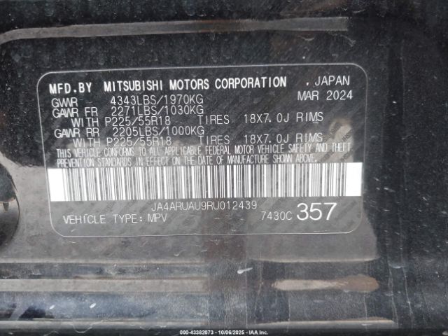 2024 MITSUBISHI OUTLANDER SPORT JA4ARUAU9RU012439 Photo 8