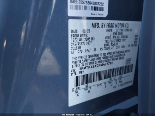 2023 FORD MUSTANG MACH-E 3FMTK4SX0PMA75793 Photo 8