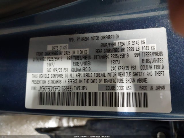 Mazda pyud 2023 JM3KFBDM3P0192855 Image 9