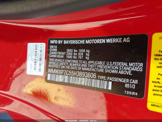 2017 MINI HARDTOP WMWXP7C55H3B93606 Photo 8