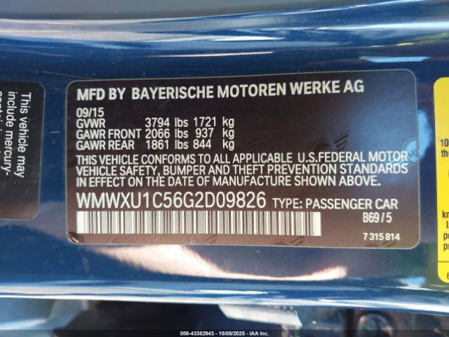 2016 MINI HARDTOP WMWXU1C56G2D09826 Photo 8
