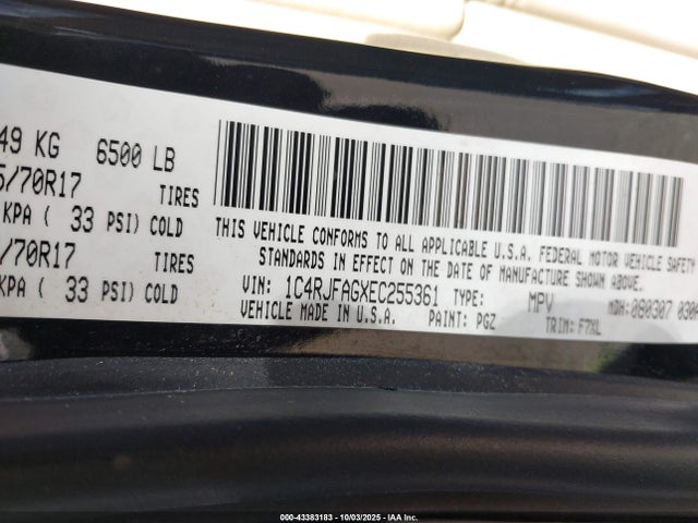 Jeep 2014 2014 1C4RJFAGXEC255361 Image 9