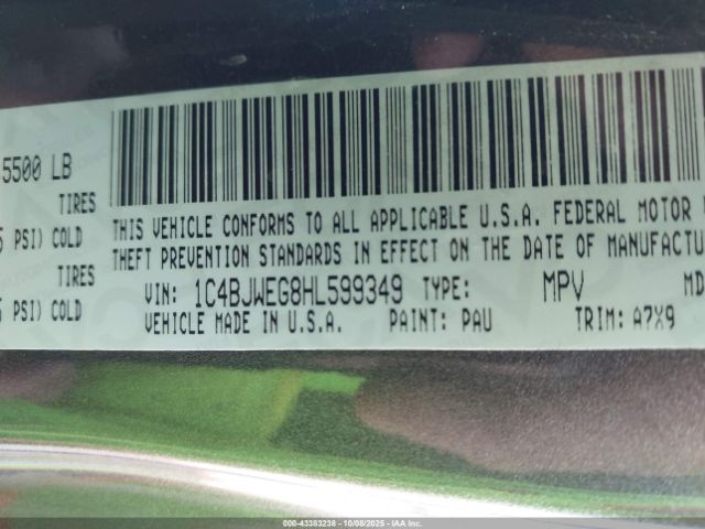 2017 JEEP WRANGLER UNLIMITED 1C4BJWEG8HL599349 Photo 8