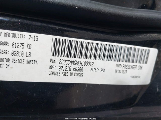Chrysler 300 2014 2C3CCAAGXEH103312 Image 9