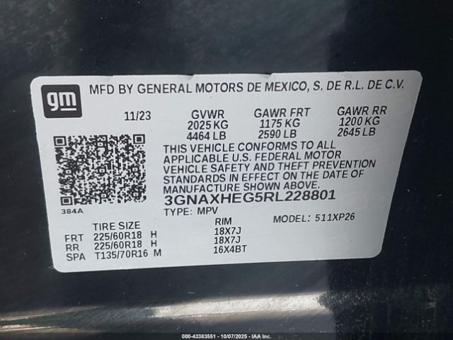 2024 CHEVROLET EQUINOX 3GNAXHEG5RL228801 Photo 8