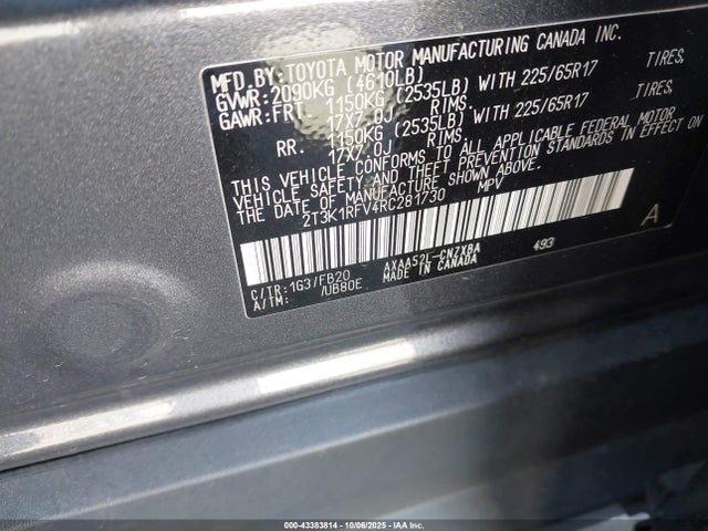 Toyota RAV4 LE 2024 2T3K1RFV4RC281730 Image 9