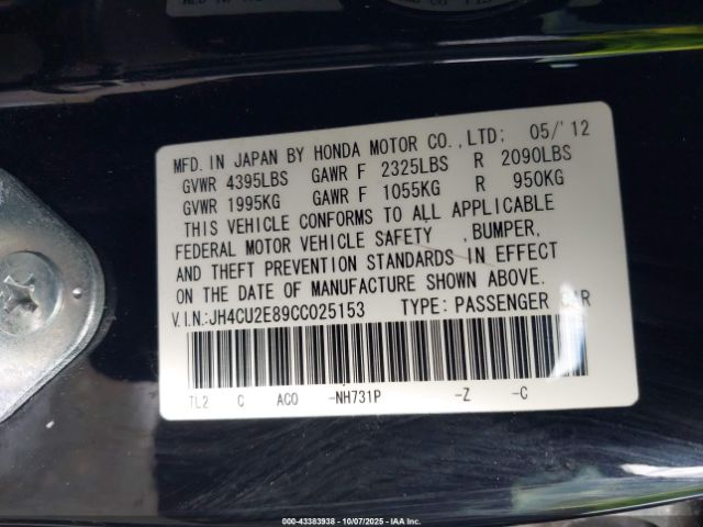 2012 ACURA TSX JH4CU2E89CC025153 Photo 8
