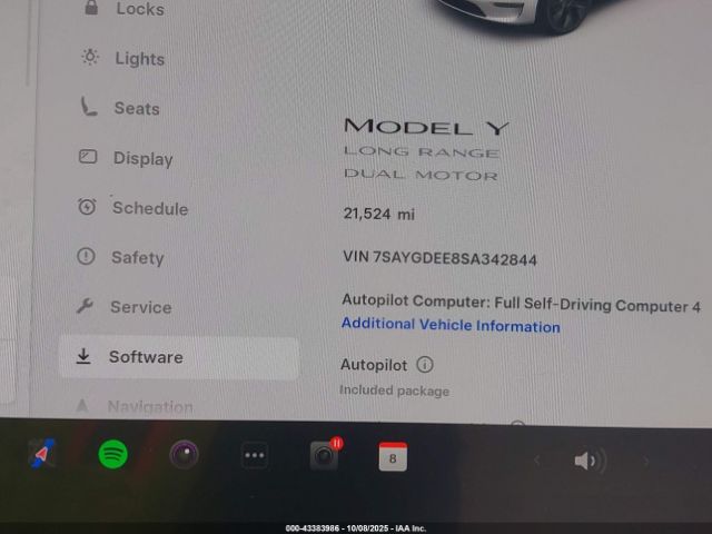 2025 TESLA MODEL Y 7SAYGDEE8SA342844 Photo 6