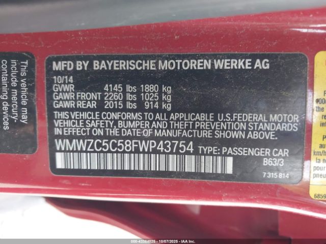 2015 MINI COUNTRYMAN WMWZC5C58FWP43754 Photo 8