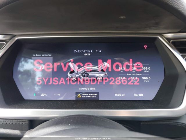 2013 TESLA MODEL S 5YJSA1CN9DFP28622 Photo 6