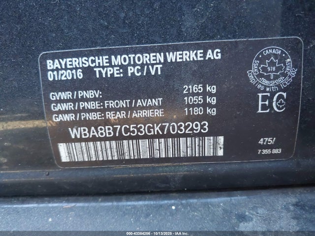 BMW 340i Xdrive 2016 WBA8B7C53GK703293 Image 9