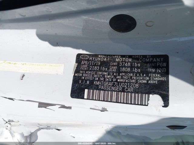 2020 HYUNDAI VELOSTER KMHTG6AF7LU021208 Photo 8