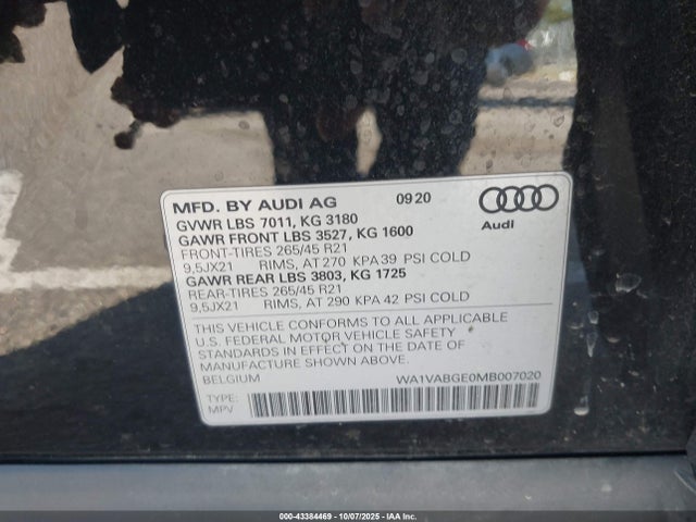 2021 AUDI E-TRON WA1VABGE0MB007020 Photo 8