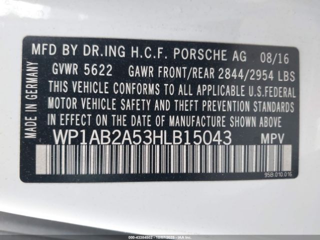 2017 PORSCHE MACAN WP1AB2A53HLB15043 Photo 8