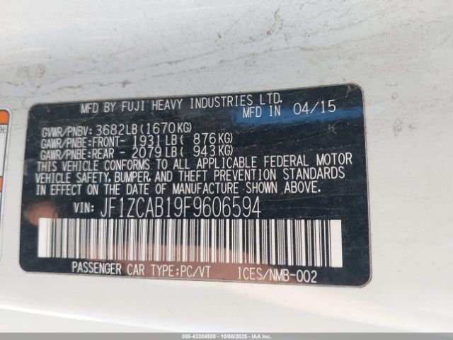2015 SUBARU BRZ JF1ZCAB19F9606594 Photo 8