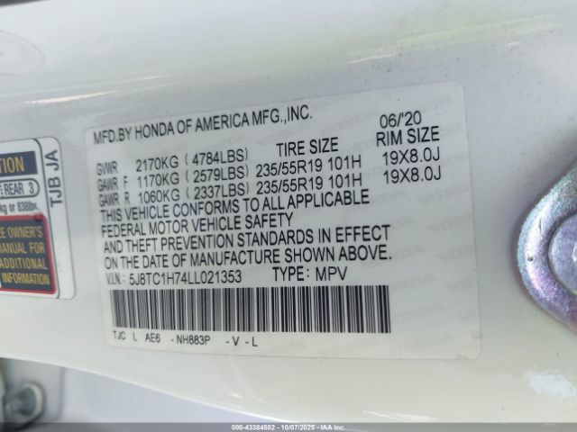 2020 ACURA RDX 5J8TC1H74LL021353 Photo 8