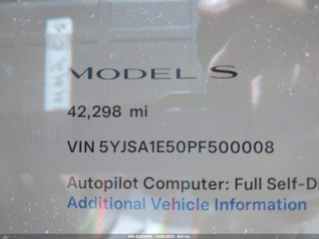 2023 TESLA MODEL S 5YJSA1E50PF500008 Photo 6