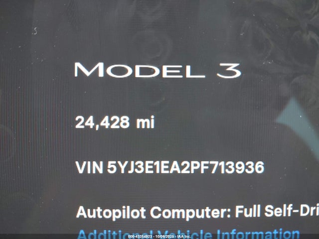 2023 TESLA MODEL 3 5YJ3E1EA2PF713936 Photo 6