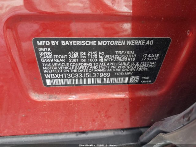2018 BMW X1 WBXHT3C33J5L31969 Photo 8