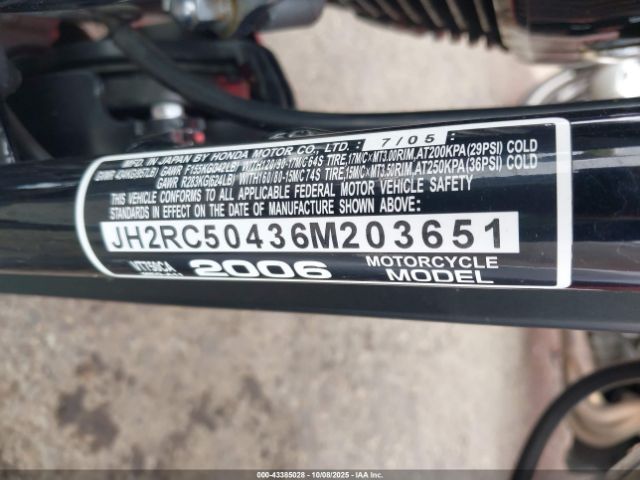 2006 HONDA VT750 JH2RC50436M203651 Photo 9