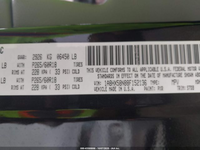 2008 CHRYSLER ASPEN 1A8HX58N88F152136 Photo 8