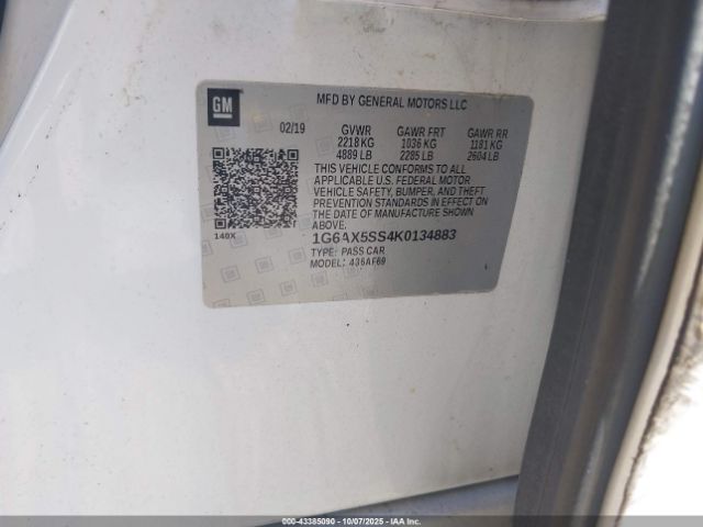 2019 CADILLAC CTS 1G6AX5SS4K0134883 Photo 8