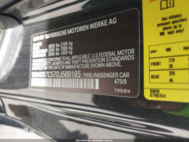 2013 BMW 335I WBADX7C57DJ589185 Photo 8