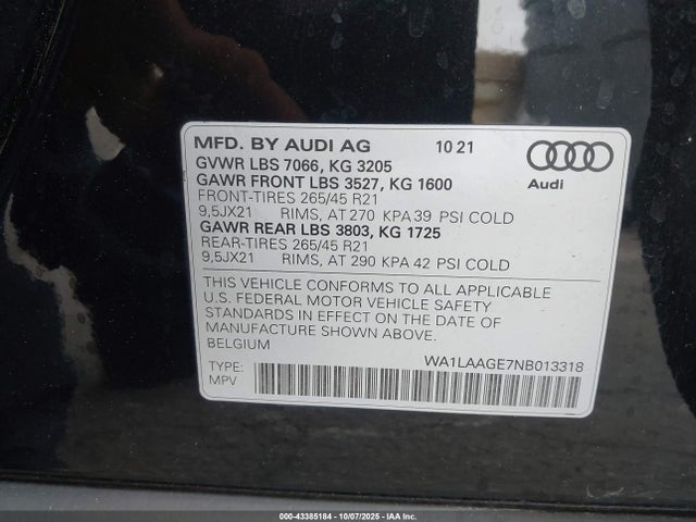 Audi E-tron Premium Plus Quattro 2022 WA1LAAGE7NB013318 Image 9