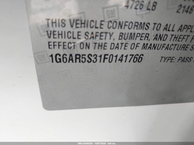 2015 CADILLAC CTS 1G6AR5S31F0141766 Photo 8