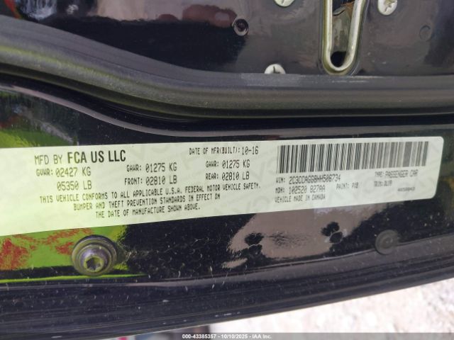 2017 CHRYSLER 300 2C3CCAGG8HH506734 Photo 8