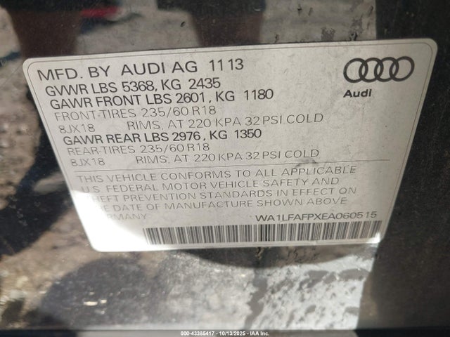 2014 AUDI Q5 WA1LFAFPXEA060515 Photo 8