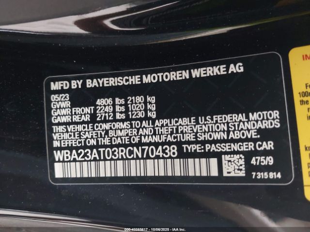 2024 BMW 4 SERIES WBA23AT03RCN70438 Photo 8