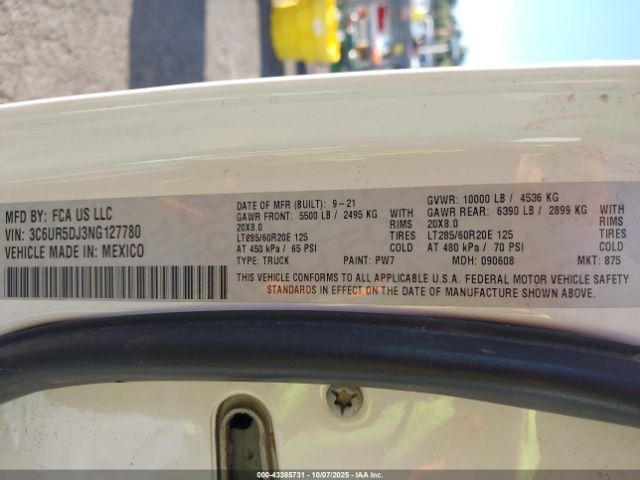 2022 RAM 2500 3C6UR5DJ3NG127780 Photo 8