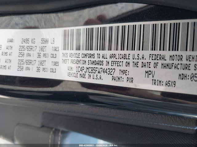 Jeep 2015 2015 1C4PJMCB5FW744327 Image 9