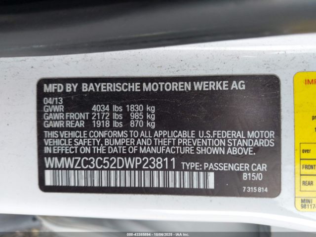 2013 MINI COUNTRYMAN WMWZC3C52DWP23811 Photo 8