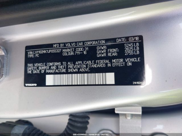 2018 VOLVO S90 LVY102MK1JP055327 Photo 8