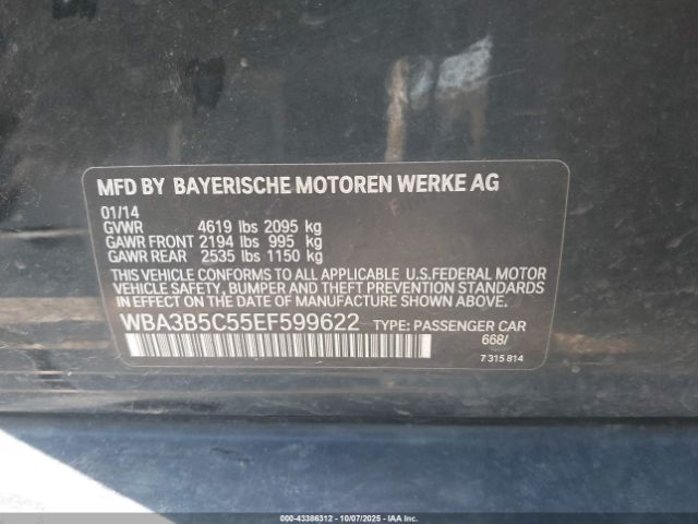 2014 BMW 328I WBA3B5C55EF599622 Photo 8
